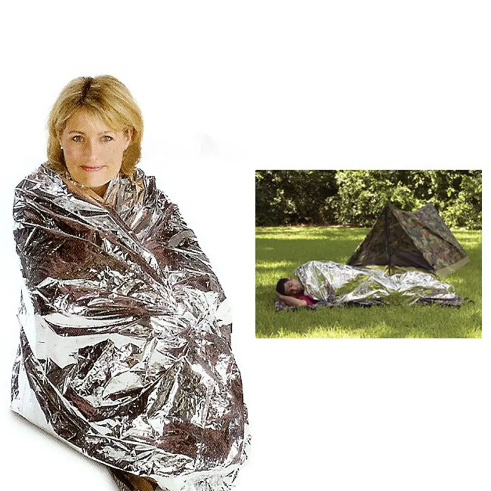 Спасательное Одеяло 140*210 см спасательное теплоизоляционное солнцезащитное