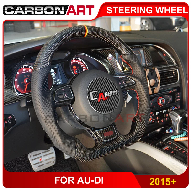 Автомобильный Стайлинг A5 рулевое колесо из углеродного волокна для Audi i A3 A4 A6 A7