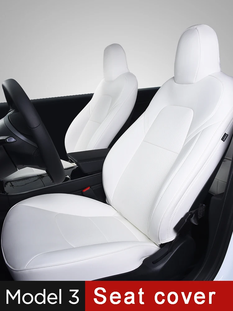 

Leather Seat Cover,Full Encirclement,Breathable,Protective Mats,Anti-dirty And Waterproof For Tesla Model 3/Y