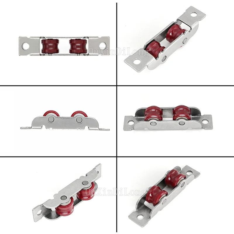 10 шт. из нержавеющей стали дверное окно тихий нейлоновый ролик для щелей колеса