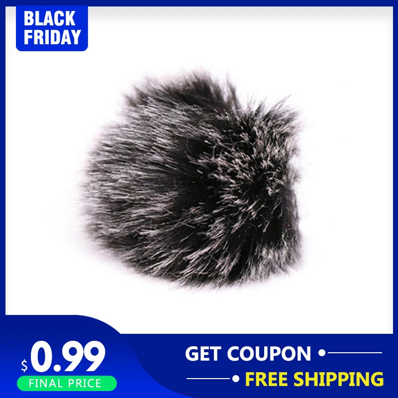 Forzago открытый меховой Микрофон лобового стекла петличный экран для микрофона Boya