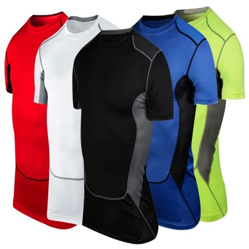 

Hot Selling High Quality Compression Shirts Men's Sports Slim Fitness Clothes T Blood