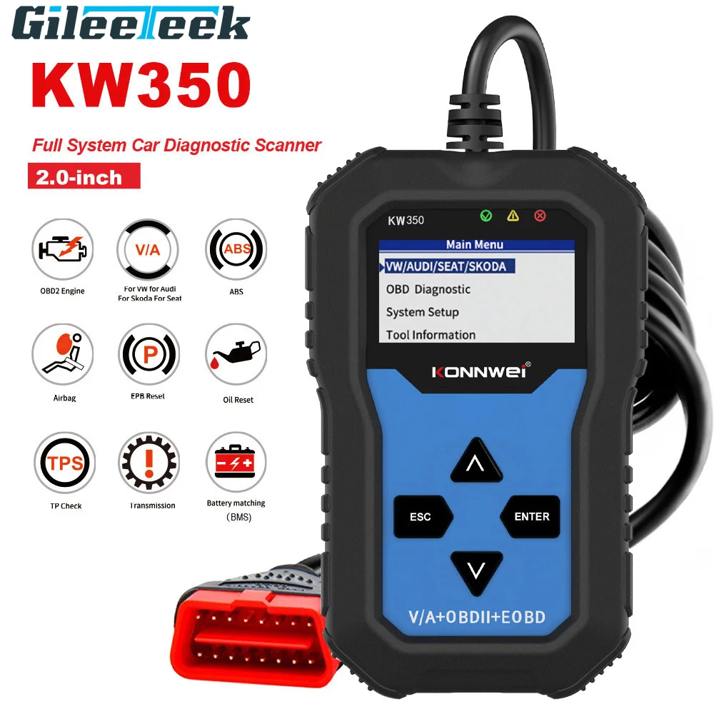 ΠΠΈΠ°Π³Π½ΠΎΡΡΠΈΡΠ΅ΡΠΊΠΈΠΉ ΡΠΊΠ°Π½Π΅Ρ KW350 OBD2, ΠΈΠ½ΡΡΡΡΠΌΠ΅Π½Ρ Π΄Π»Ρ Π΄ΠΈΠ°Π³Π½ΠΎΡΡΠΈΠΊΠΈ Π΄Π΅ΡΠ΅ΠΊΡΠΎΠ² Π°Π²ΡΠΎΠΌΠΎΠ±ΠΈΠ»Ρ, Ρ ABS-ΠΏΠΎΠ΄ΡΡΠΊΠΎΠΉ Π±Π΅Π·ΠΎΠΏΠ°ΡΠ½ΠΎΡΡΠΈ ΠΠΈΠ°Π³Π½ΠΎΡΡΠΈΡΠ΅ΡΠΊΠΈΠΉ ΡΠΊΠ°Π½Π΅Ρ KW350 OBD2, ΠΈΠ½ΡΡΡΡΠΌΠ΅Π½Ρ Π΄Π»Ρ Π΄ΠΈΠ°Π³Π½ΠΎΡΡΠΈΠΊΠΈ Π΄Π΅ΡΠ΅ΠΊΡΠΎΠ² Π°Π²ΡΠΎΠΌΠΎΠ±ΠΈΠ»Ρ, Ρ ABS-ΠΏΠΎΠ΄ΡΡΠΊΠΎΠΉ Π±Π΅Π·ΠΎΠΏΠ°ΡΠ½ΠΎΡΡΠΈ