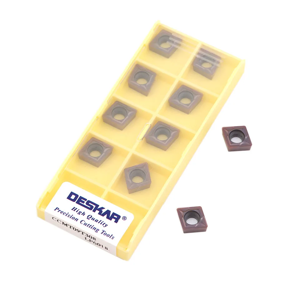 

10PCS CCMT060204 CCMT060208 CCMT09T304 CCMT09T308 CCMT120404 CCMT120408 LF6018 CNC lathe metal turning tools carbide inserts