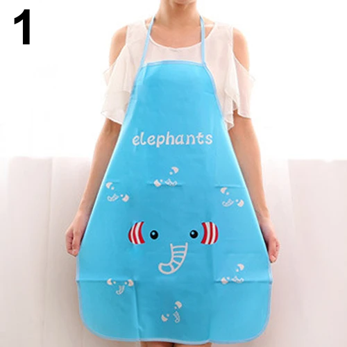 1 шт. милые водонепроницаемые фартуки с рисунком кухонные маслостойкие для