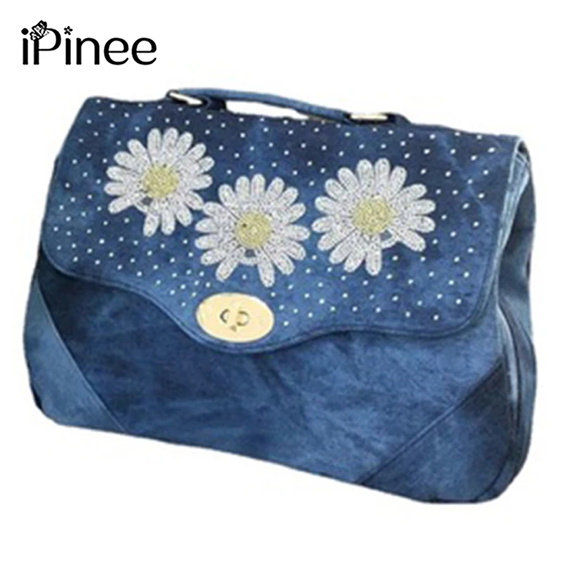 

Джинсовая сумка на плечо iPinee, женские роскошные сумки, модные сумки через плечо для женщин, женская сумка-тоут