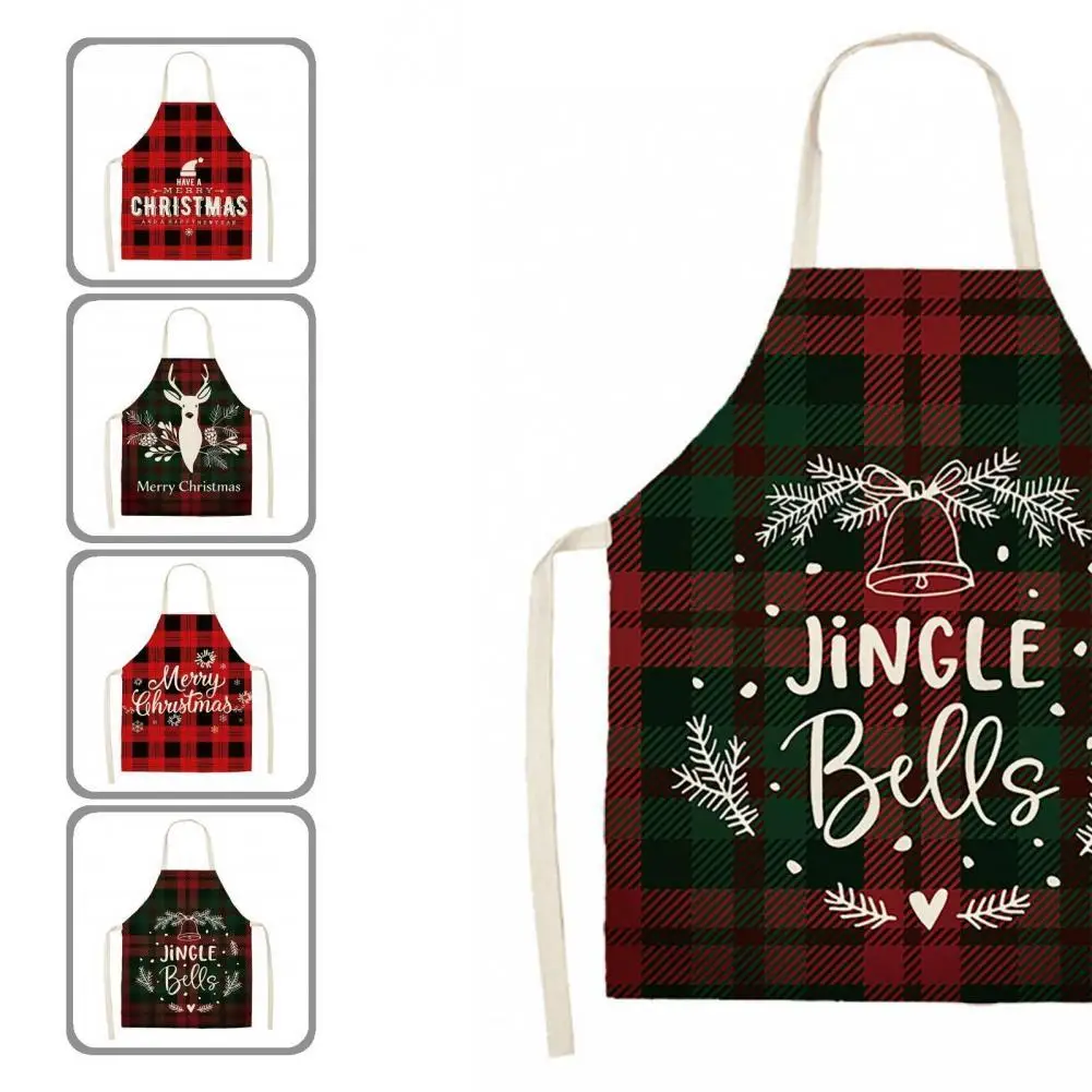 

Portable Good Quick Drying Christmas Apron Practical Apron Long Lasting for Bakery