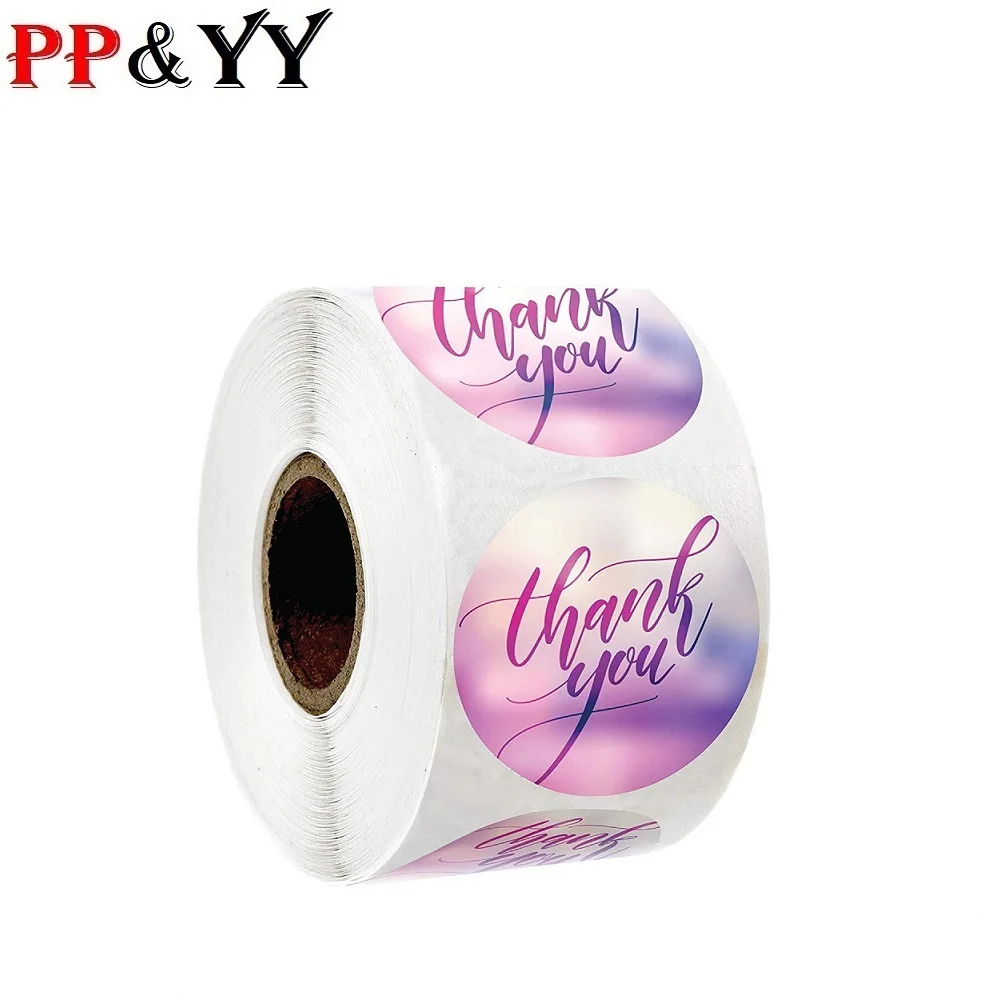 

labels Thank You Series Round Sticker Seal Labes Mutifunction DIY Decorative Gifts Package Labels for Baking 100-500PCS