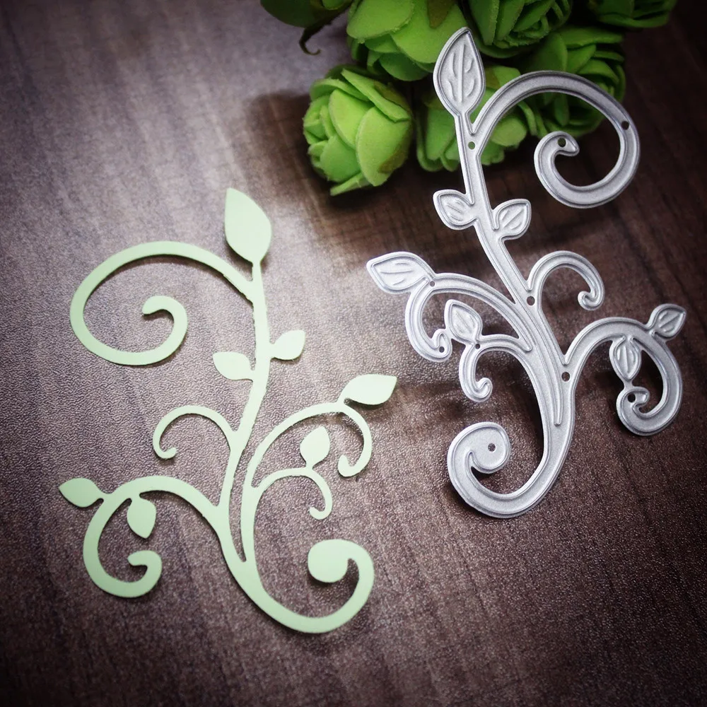 Листья границы Краевые штампы металлические Вырубные трафареты Пасха для fustelle DIY