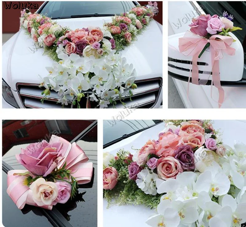Украшение для автомобиля набор украшений свадебного большая V-образная Лилия