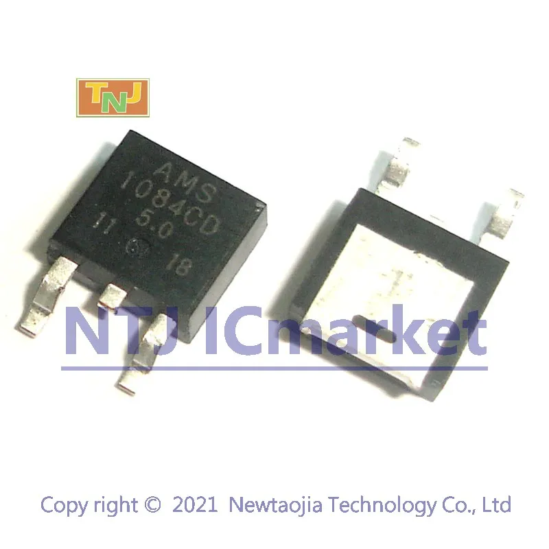 Регулятор напряжения с низким падением 10 шт. AMS1084CD-5.0 TO-252 AMS1084 1084CD SMD 5A | Электронные