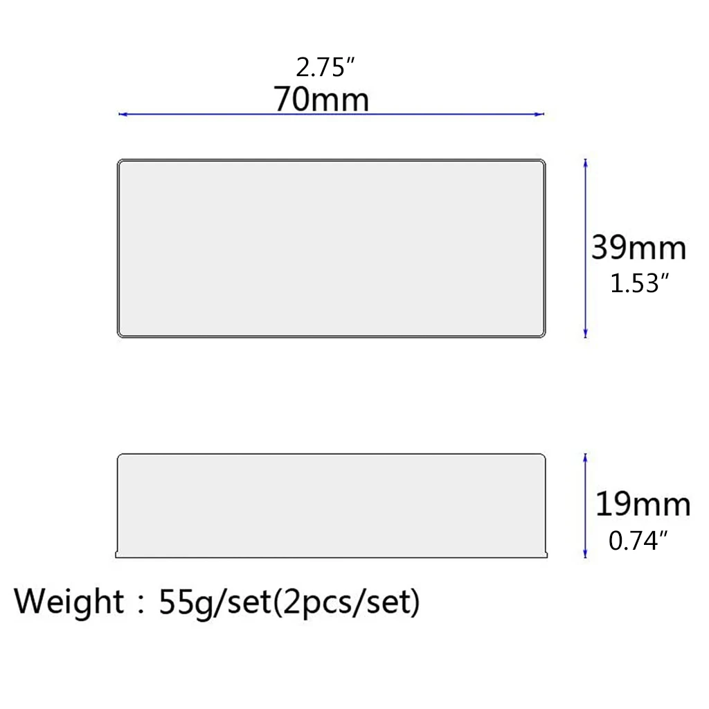 

Brand New and High Quality 2Pcs Copper Humbucker Pickup C over Electric Guitar Fits 50mm 52mm Pickups