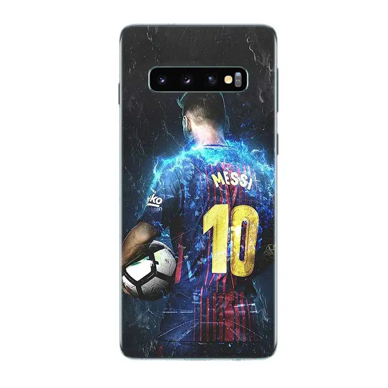 Футбол звезда номер десять силиконовый чехол для samsung Galaxy S8 S9 J4 J6 A8 A6 Plus+ J8 A7 A9 Примечание 10 Pro 9 8 S6 S7 край