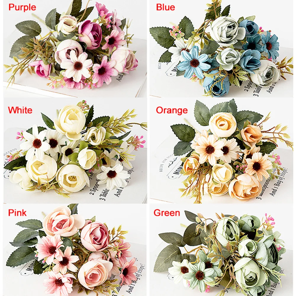 

Artificial flower bud flower plant is used for wedding living room simulation bouquet home decoration
