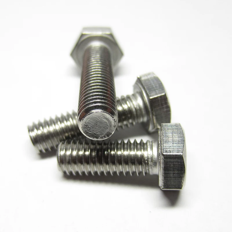 

M4 M5 M6 M8 Stainless Steel Hexagonal Screws Outside Hex Bolt DIN933 Bolts For Electrical Machine Equipment Wheel Construction