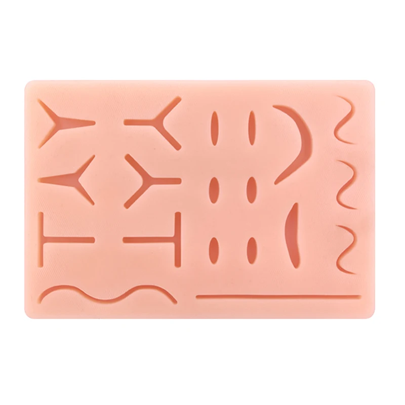 

Силиконовая рана, искусственная человеческая травматическая кожа, модель для тренировки, медицинская практика, хирургическая тренировка ш...