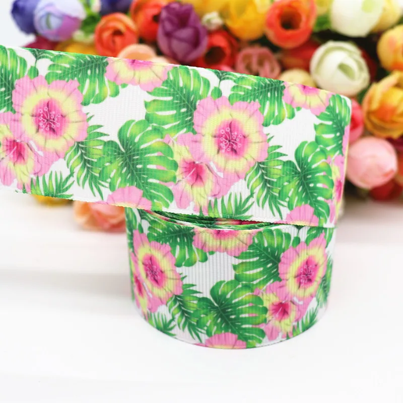 10 ярдов корсажные ленты с цветочным принтом 1 5 дюйма 38 мм для бантов волос