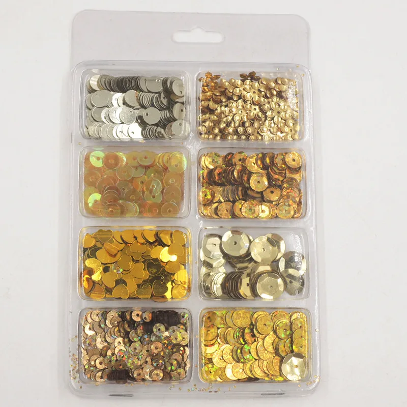 

19 Style Suit Combination Box Packing Select Sequins PVC Paillettes Craft DIY Wedding Garment Sewing Lentejuelas Accessories