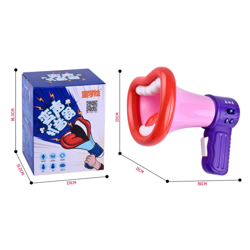 Funny Voice Changing Horn Toy With Big Mouth Changer Handheld Mini Vocal Children Converter Gift | Игрушки и хобби