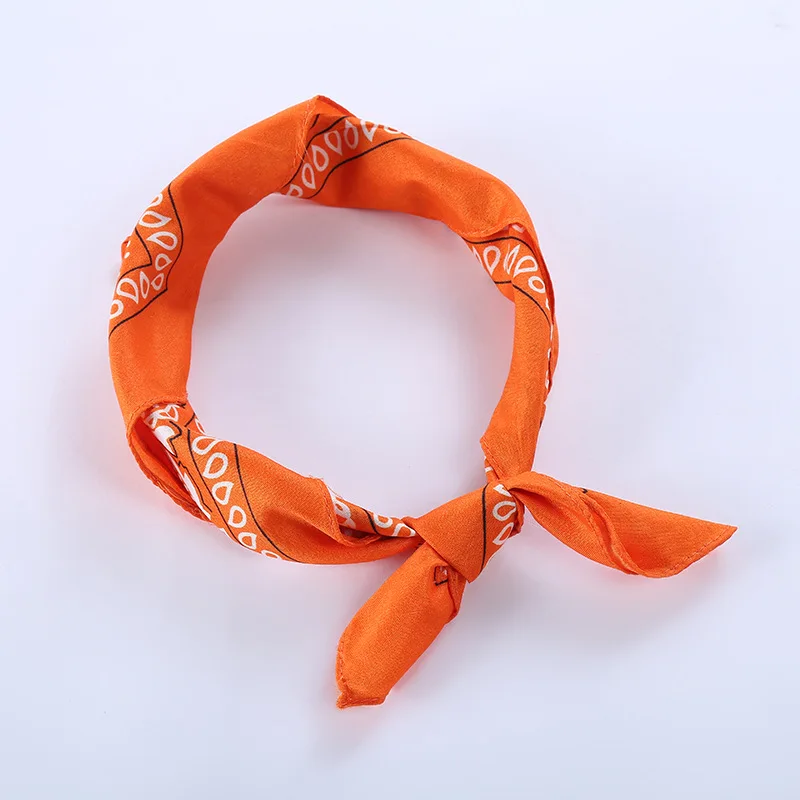 Женская бандана для волос квадратный шарф крутая модная повязка на голову 2020 |