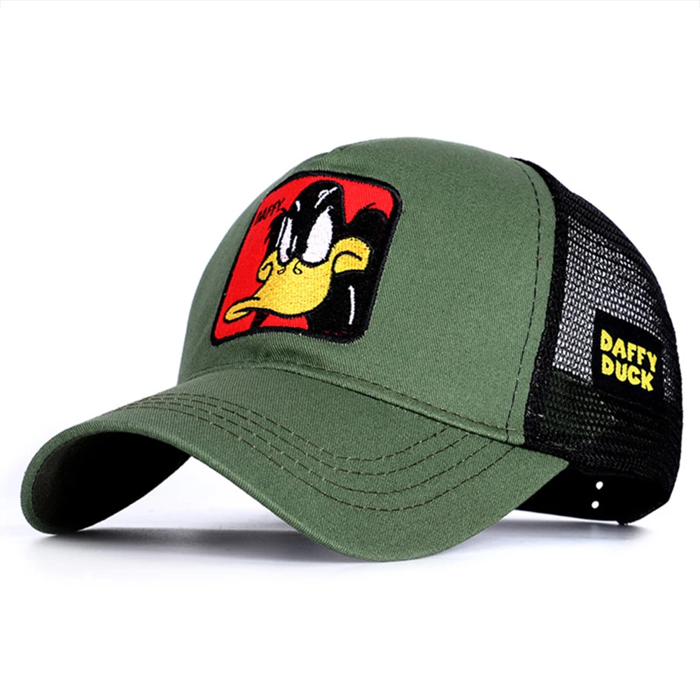 2020 мультяшная бейсбольная Кепка унисекс с вышивкой животных сетчатая дышащая