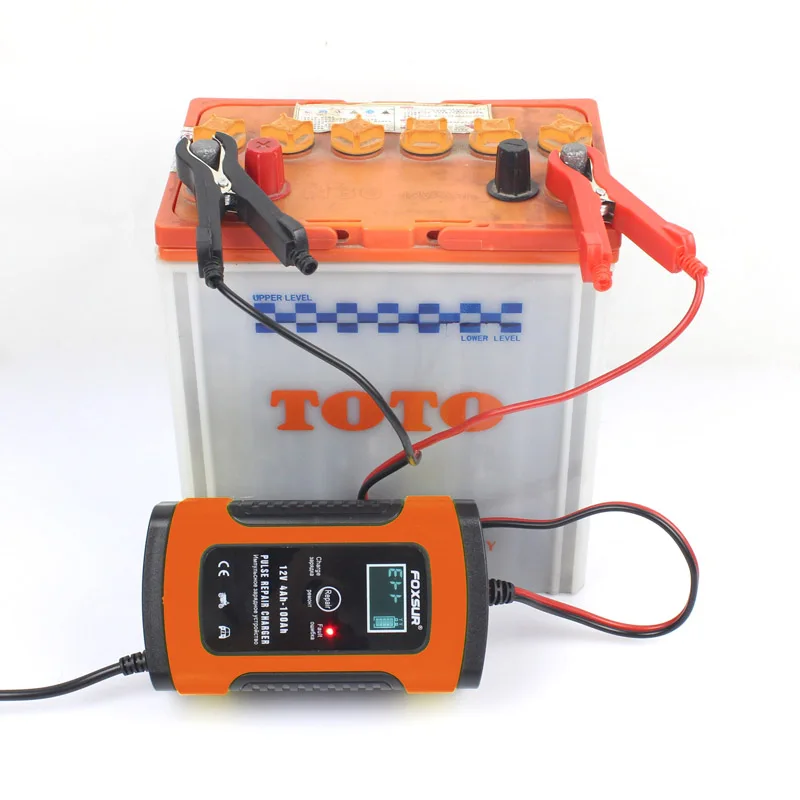 Автоматическое зарядное устройство для аккумулятора автомобиля 12 В 5 А с ЖК