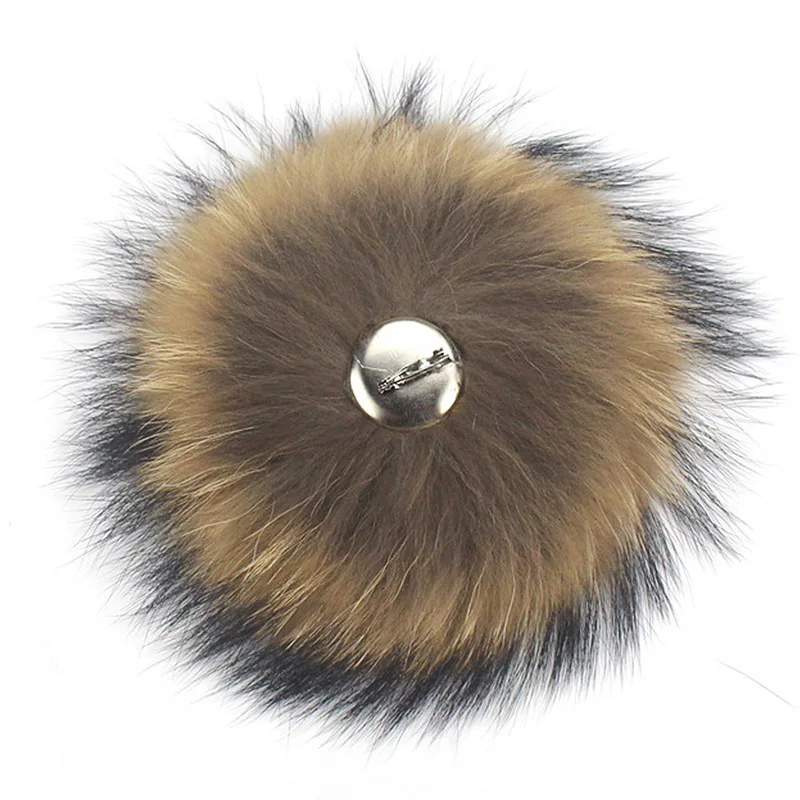 Пуговицы с иглой помпоны из 100% натурального меха енота шарики для шапки шапочки и