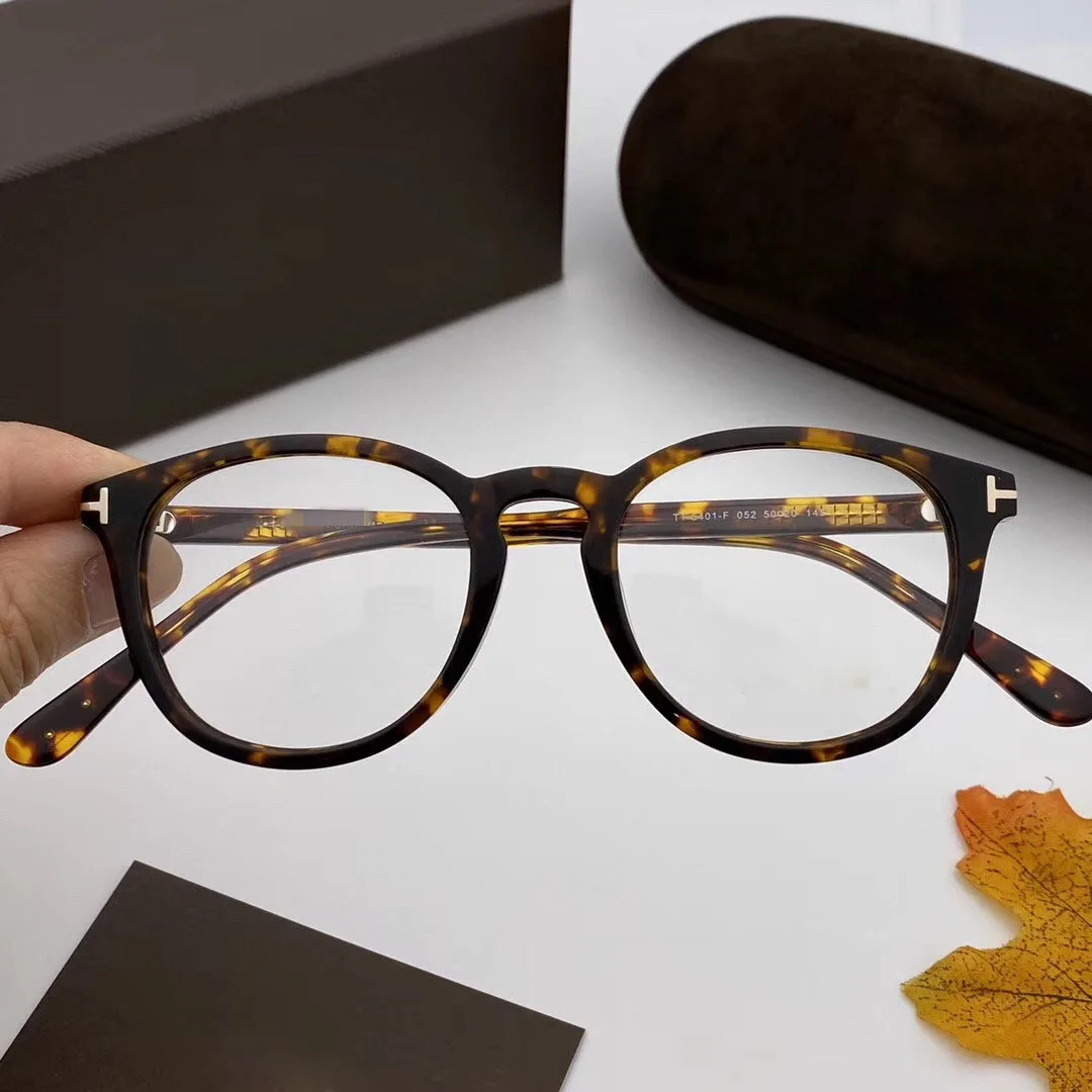 Круглые ацетатные оправы TF5401 с оригинальным логотипом могут быть изготовлены по