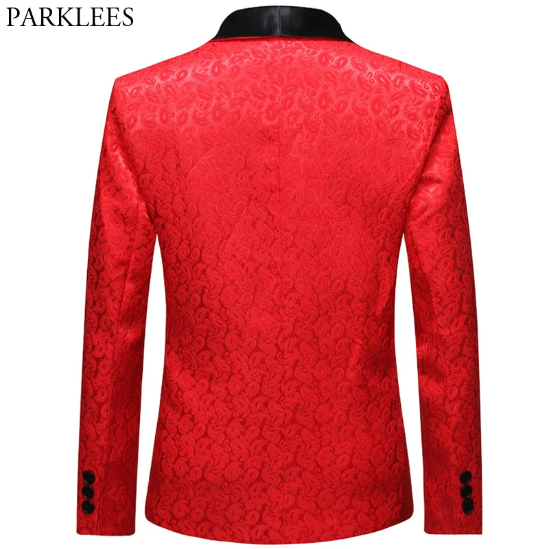 Мужской Жаккардовый костюм с пейсли размеры XL | Мужская одежда