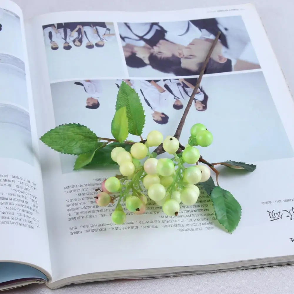 Шелковые ягодный Искусственный Декоративный букет черники Мини Искусственные