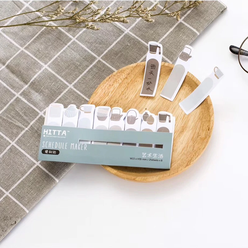 Художественная жизнь блокнот страница вкладка маркеры Липкие заметки