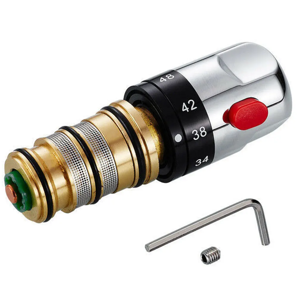 

Solid Brass Thermostatic Mixing Valve Temperature Control Ceramic Valve for Solar Water Heater Valve Parts Ceramic Cartridge