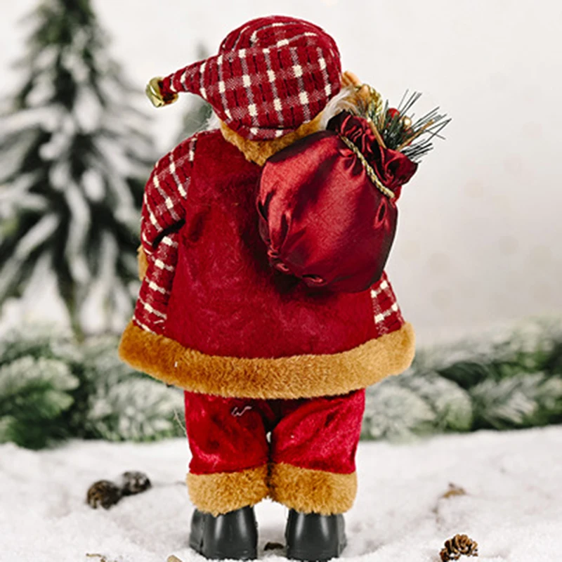 

Christmas Decoration Cute Santa Claus Doll Christmas Gift Ornament Display prop Santa Claus Party Festival celebration
