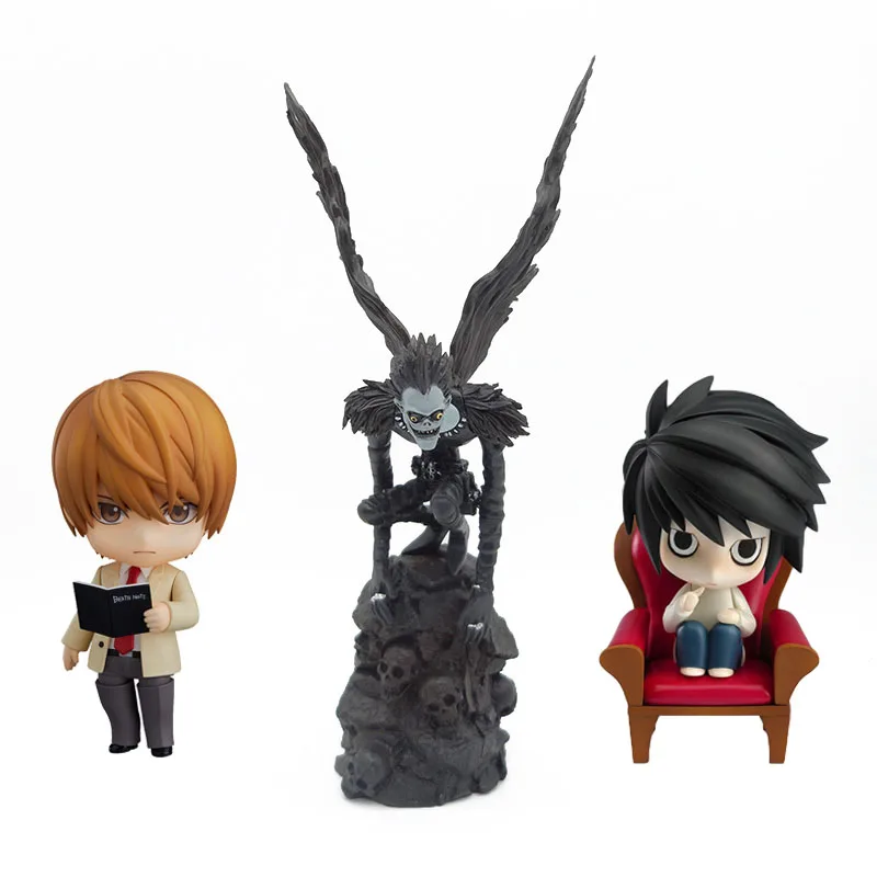 Аниме 1/10 Масштаб Окрашенные рисунок Death Note Ryuuku фигурки Ягами светильник убийца L