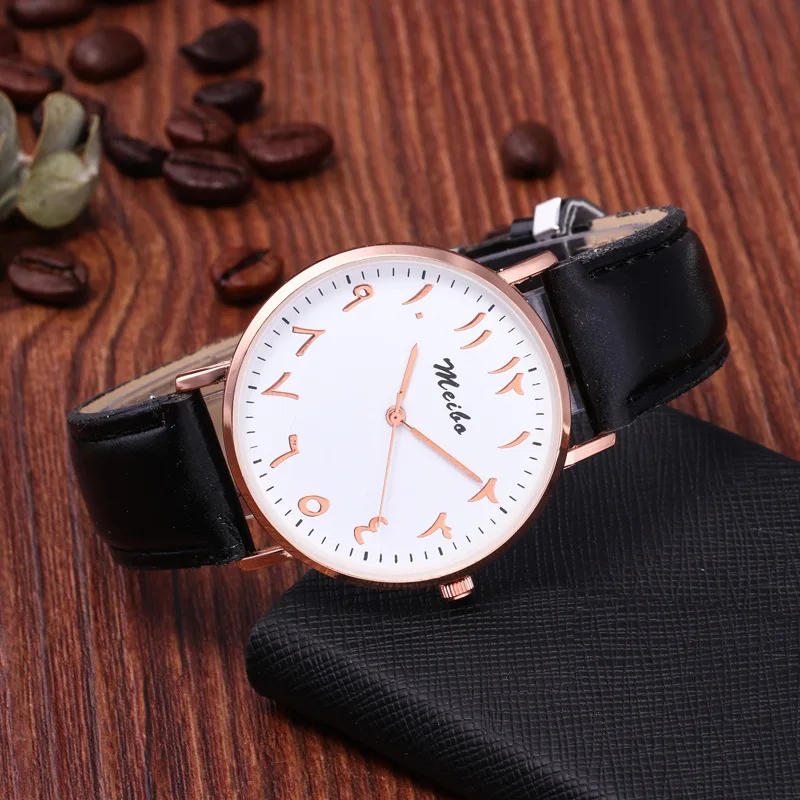 

2020 new Fashion Watch Ladies Digital Artificial Colored Leather Strap Analog Quartz Watch New Simple Digital Dial Elegant reloj