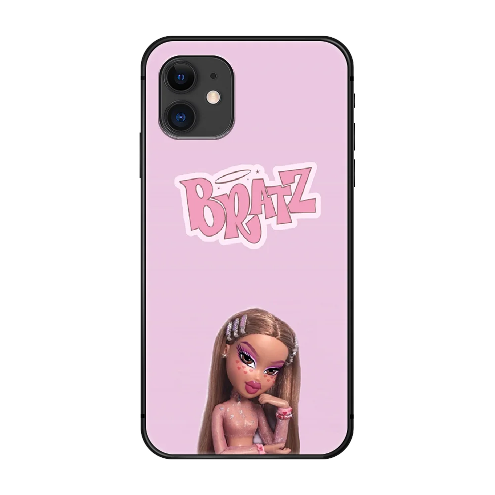 Fashion Luxury Brand Doll Bratz Phone Case Cover Hull For iphone 5 5s se 2 6 6s 7 8 plus X XS XR 11 PRO MAX black Etui soft | Мобильные