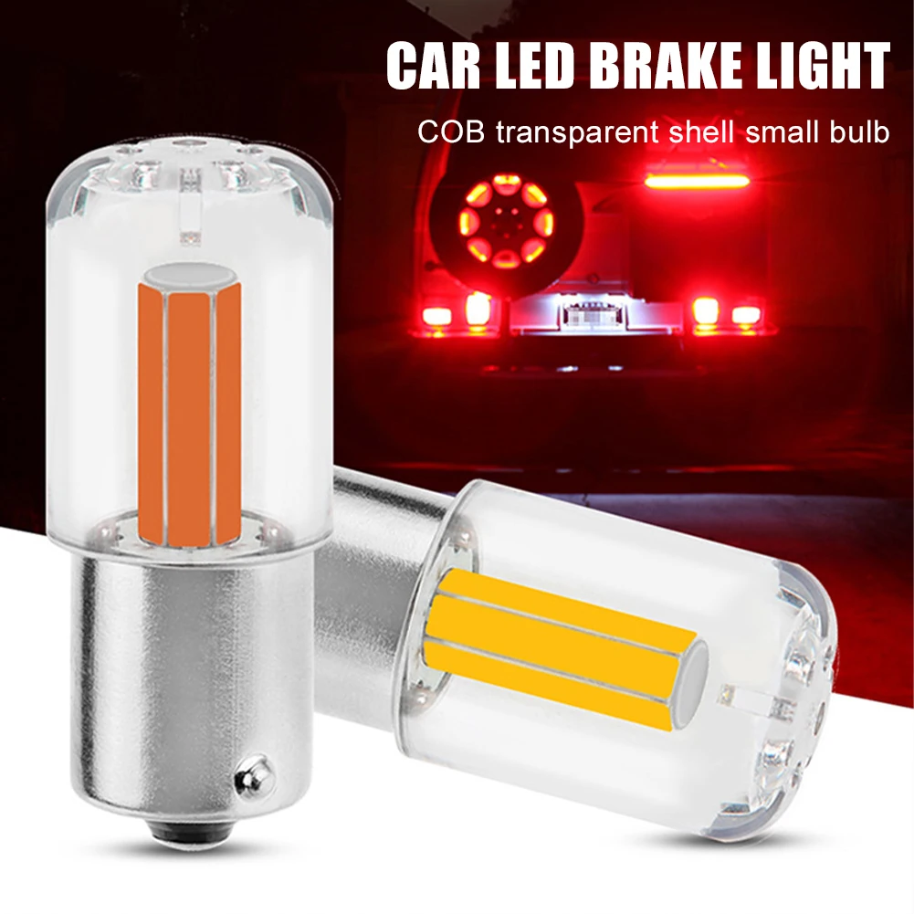 

2Pcs LED Bulb 1156 1157 P21w P21/5W Brake Light Filament Aluminum BA15S BAY15D Car Light Bulb Reverse Stop Lamp Parking Light