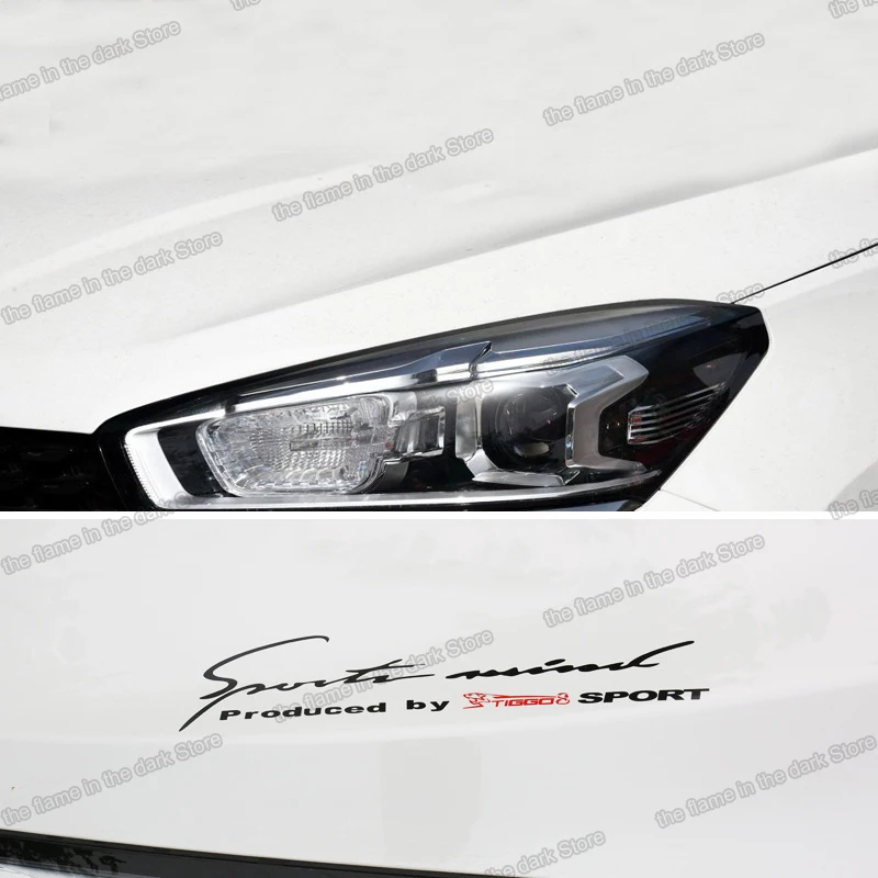 Lsrtw2017 Car Engine Hood Headlight Trim Sticker for Chery Tiggo 8 2018 2019 2020 Accessories Film Auto Styling Lining | Автомобили и