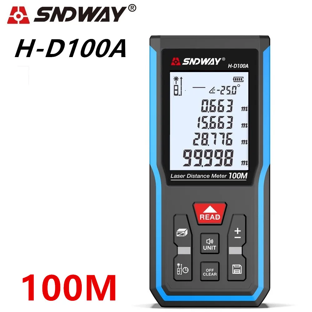 Лазер SNDWAY расстояние Измеритель перезаряжаемый лазерный дальномер 50 м 70 трена