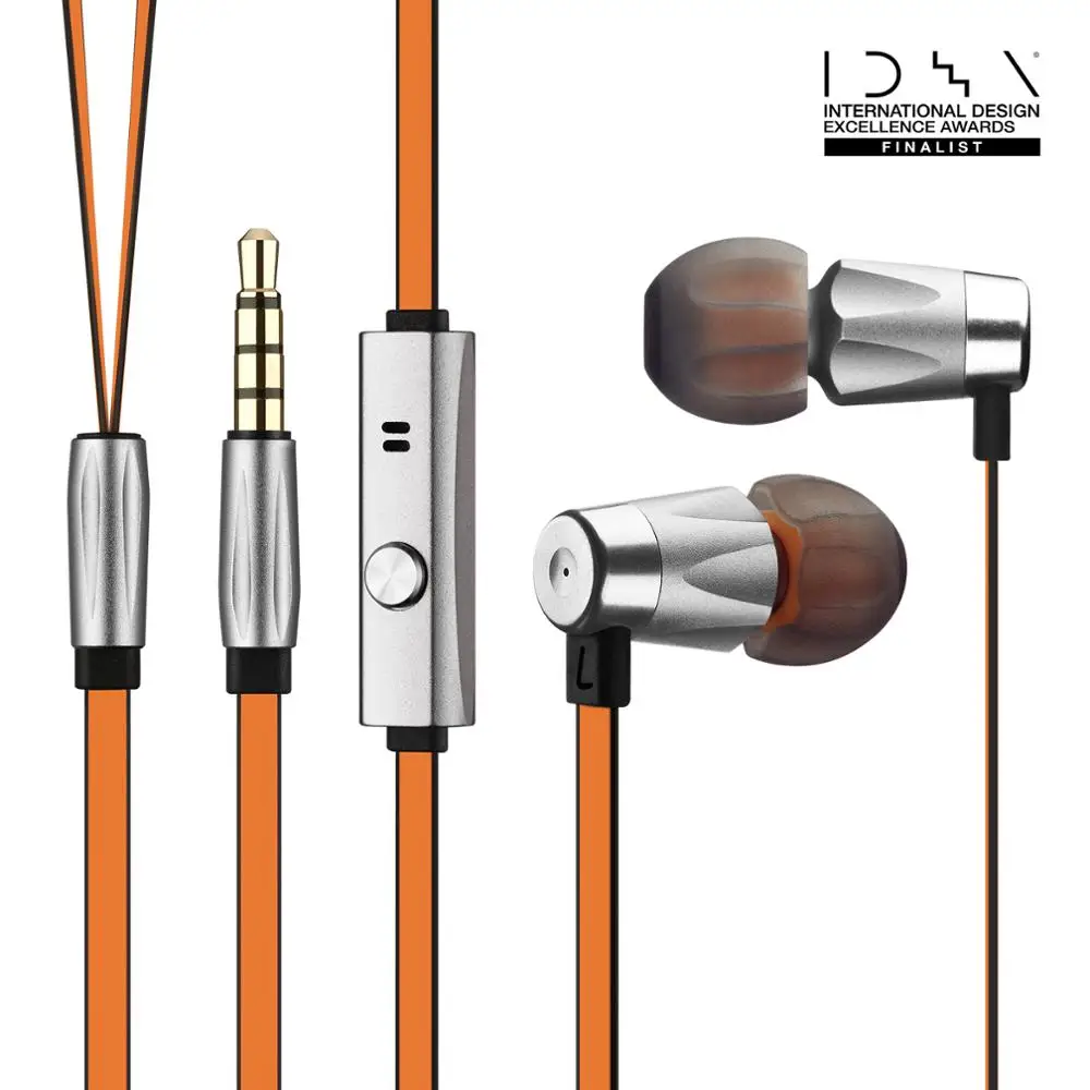 GGMM оригинальные наушники оранжевые проводные с микрофоном и поддержкой