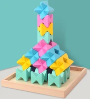 montessori material large particles colored stone jenga building block childrens educational power creative spelling toys gift