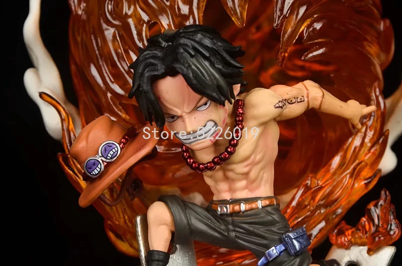

16cm One Piece Portgas D Ace Anime Figure One Piece Whitebeard Pirates GK Ace Action Figure Ace Figurine Collectible Model Toys