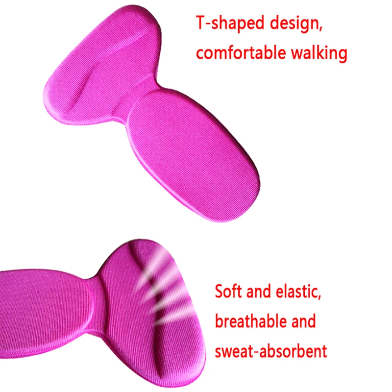 

1 pair Orthopedic Insole T-Shape Silicone Non Slip Cushion Foot Heel Protector Liner Shoe Insole Pads