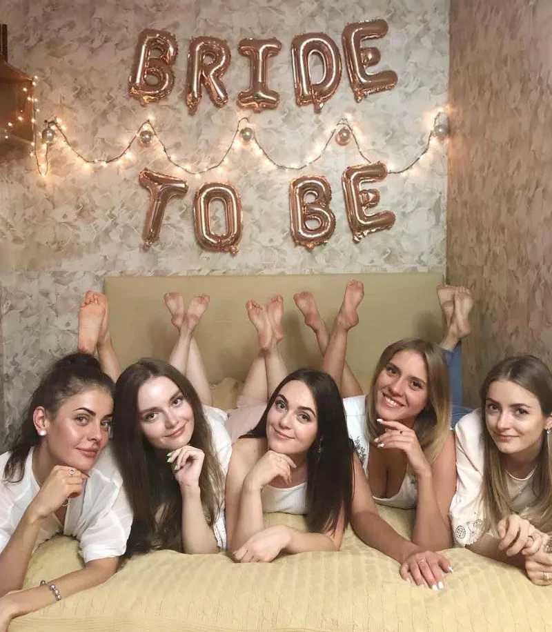 

Bachelorette Party Decor Paper Banner Garland Bachelor Hen Party Balloon Bride To Be Bridal Shower Wedding Decoration Supplies