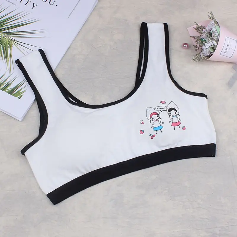 

Girl Training Linen Soft Brassiere Sport Girl Bras For Teen Girls Children Topic For Teenagers Vest 97BE