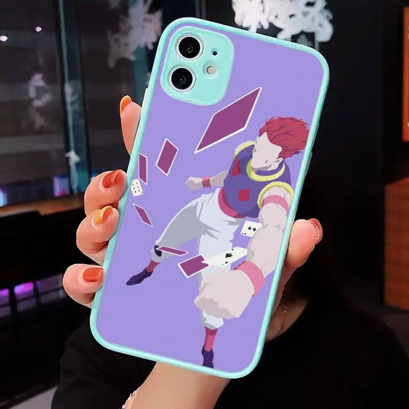 

Hunter x Hunters Hisoka Phone Case Clear Funda matte transparent For blue iPhone 7 8 x xs xr 11 12 pro plus max mini