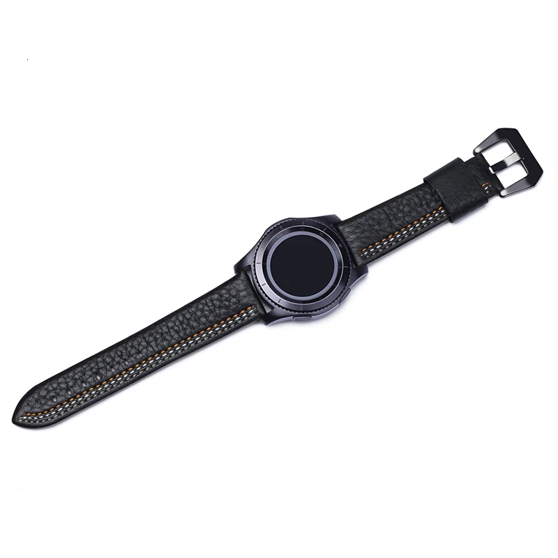22 мм ремешок для часов из натуральной кожи ремешок для samsung gear S3 Frontier классические умные часы сменные браслеты аксессуары