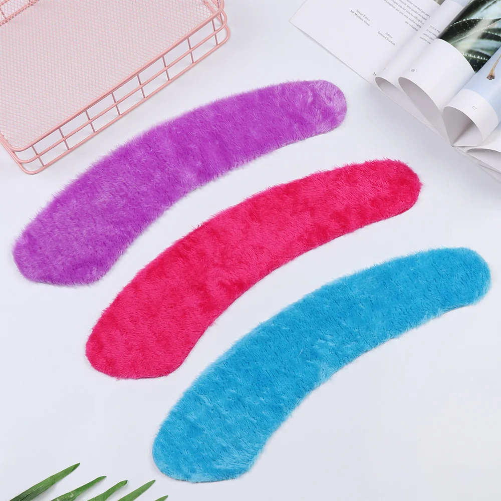 1 пара моющиеся Ванная комната теплый плюш сиденье для унитаза наполнения мягкие