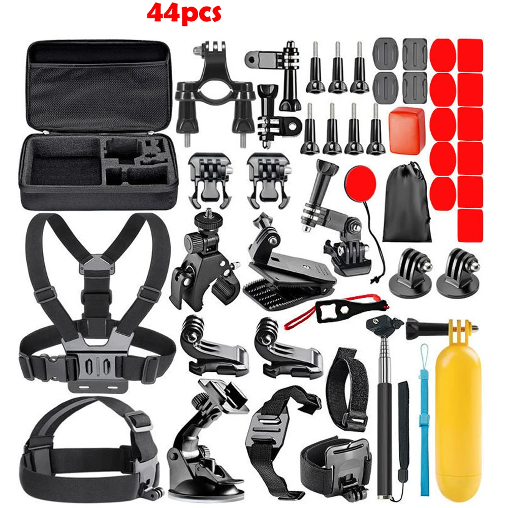

44 In 1 Multifunction Sports Camera Accessories Kit Use In Many Occasions For Gopro Sports Camera Components Set