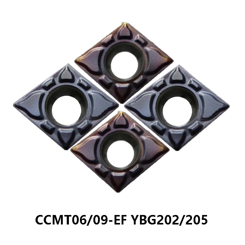 

Original CCMT CCMT060202-EF CCMT060204-EF CCMT09T302-EF CCMT09T308-EF YBG205 YBG202 Lathe Cutter Turning Cutting Tools CNC